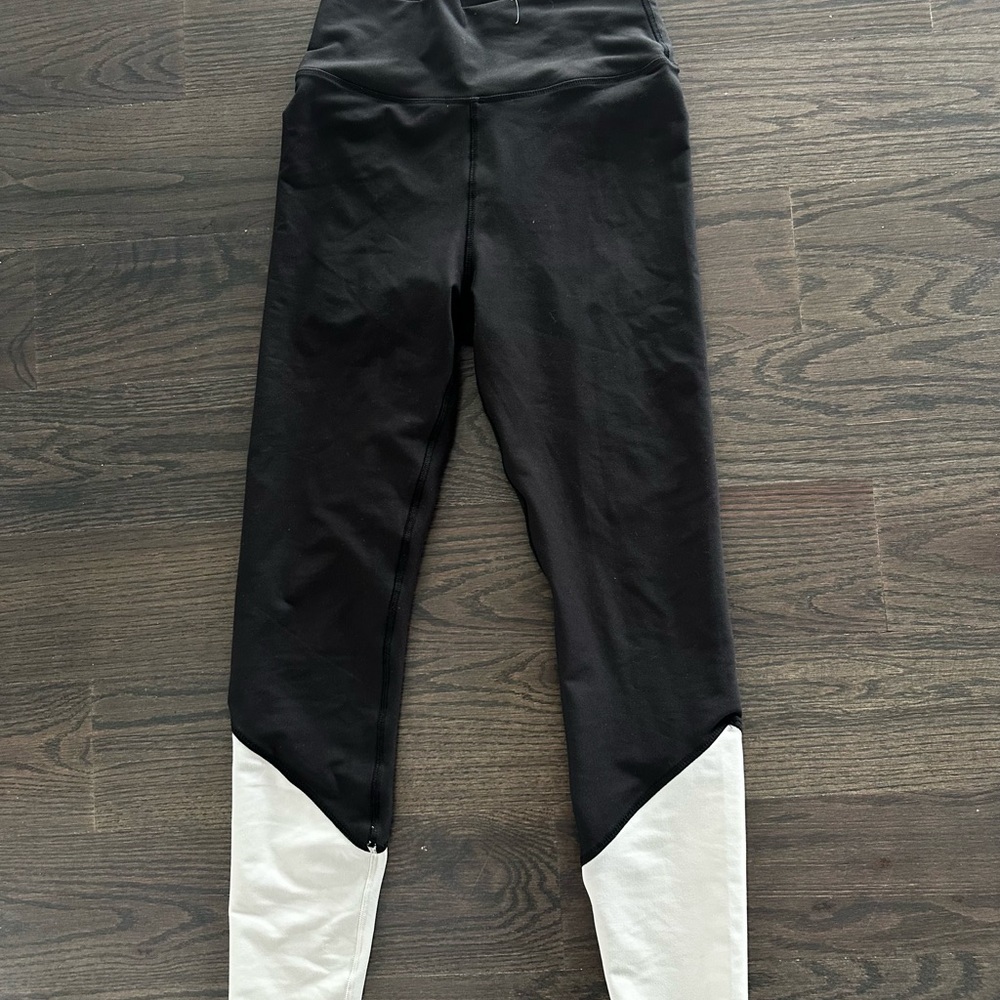 We wore what black and white leggings